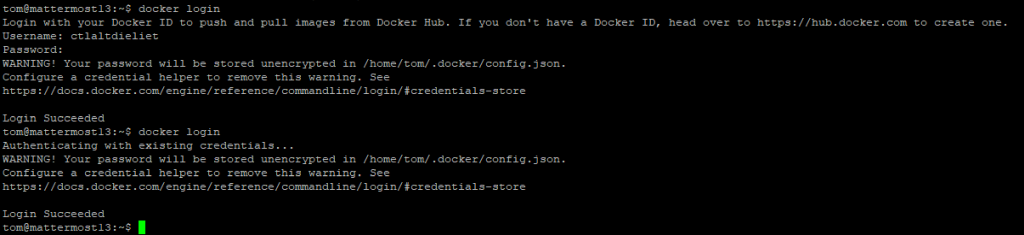 Docker login