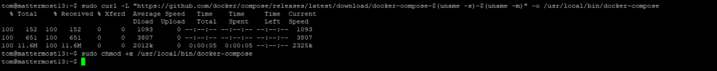 docker-compose install